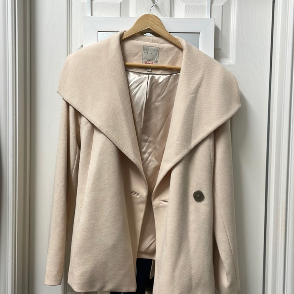 Light pink Limited Scandal collection wrap coat